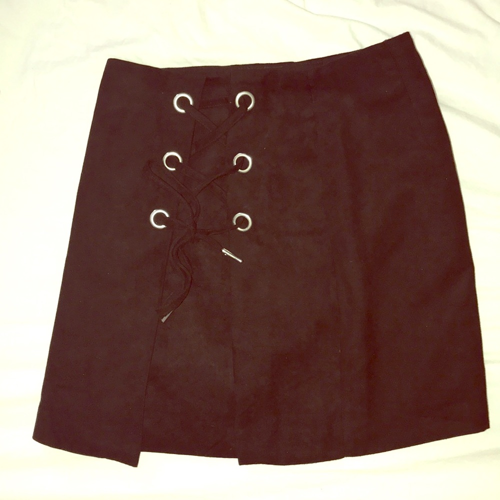 Lace up skirt